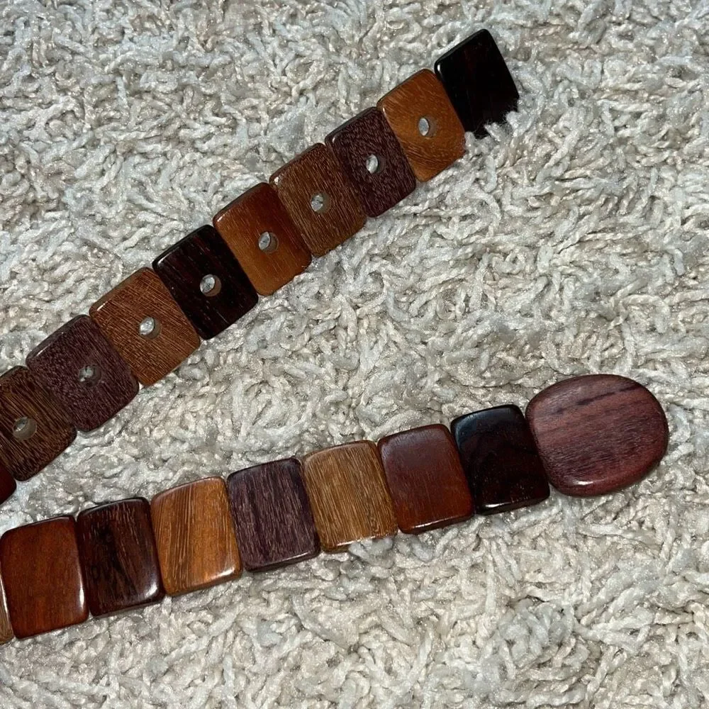 Costa Rica Exotic Woods Belt Wood Wooden  34”